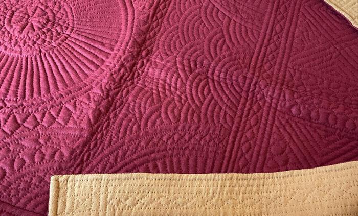Welsh wholecloth quilt